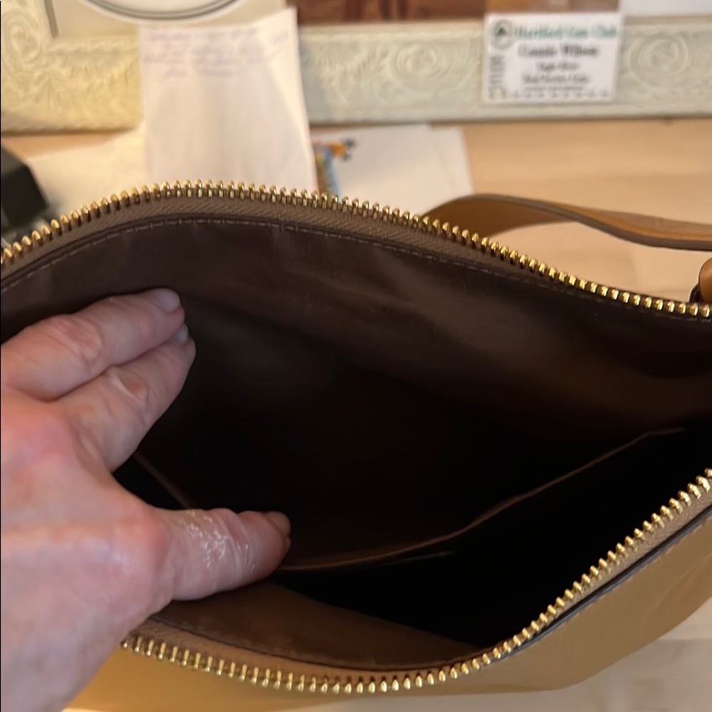 Coach Tan Crossbody Shoulder Bag - Picture 6 of 10